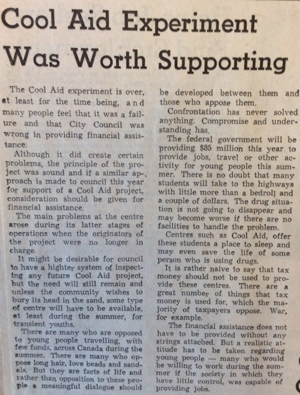 Cool Aid_Editorial_Jan 15 1972